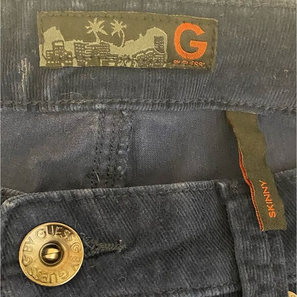G by Guess - Skinny Velvety Corduroy Pants in Navy - Men's size 36 x 31 - Picture 6 of 14